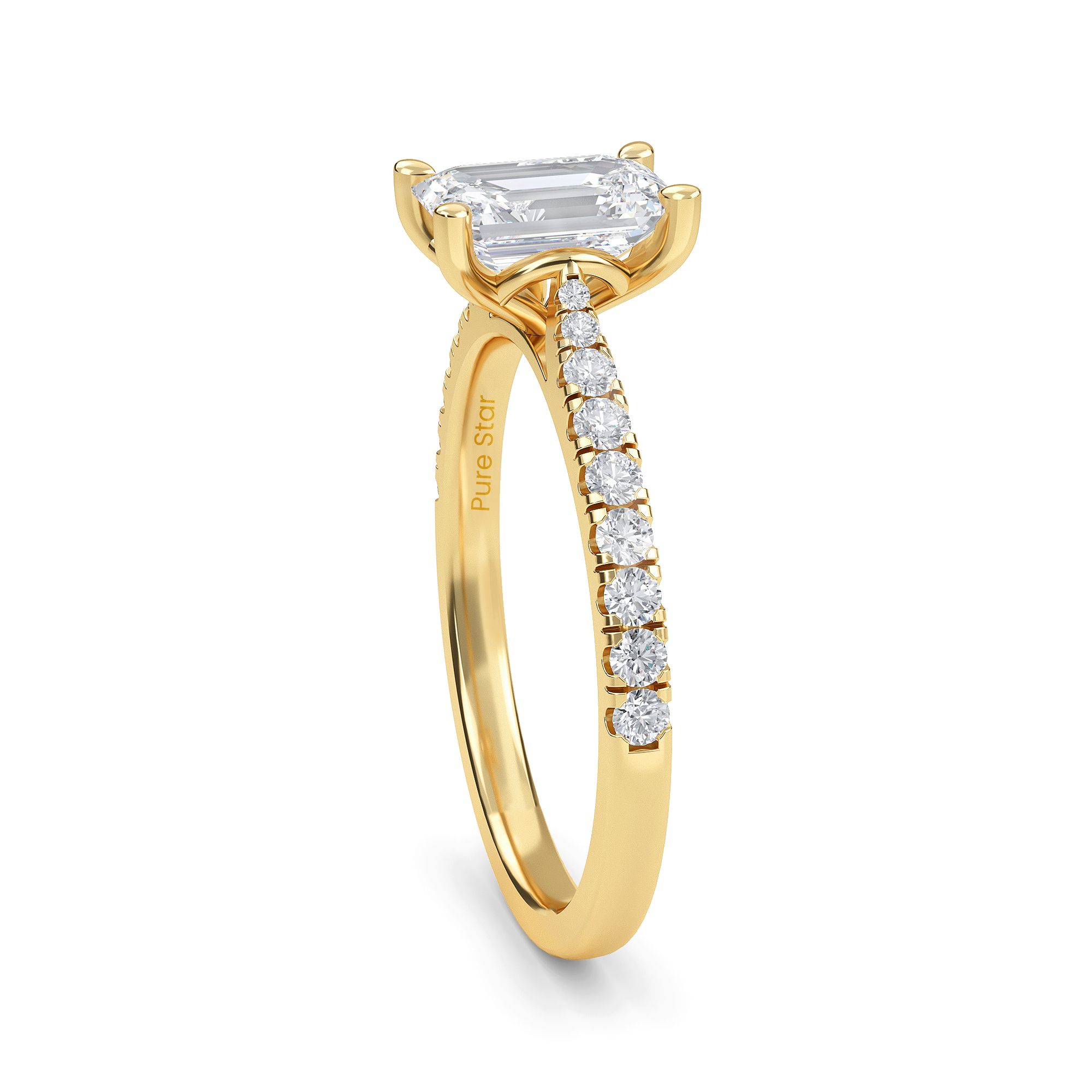 radiant cut diamond engagement rings