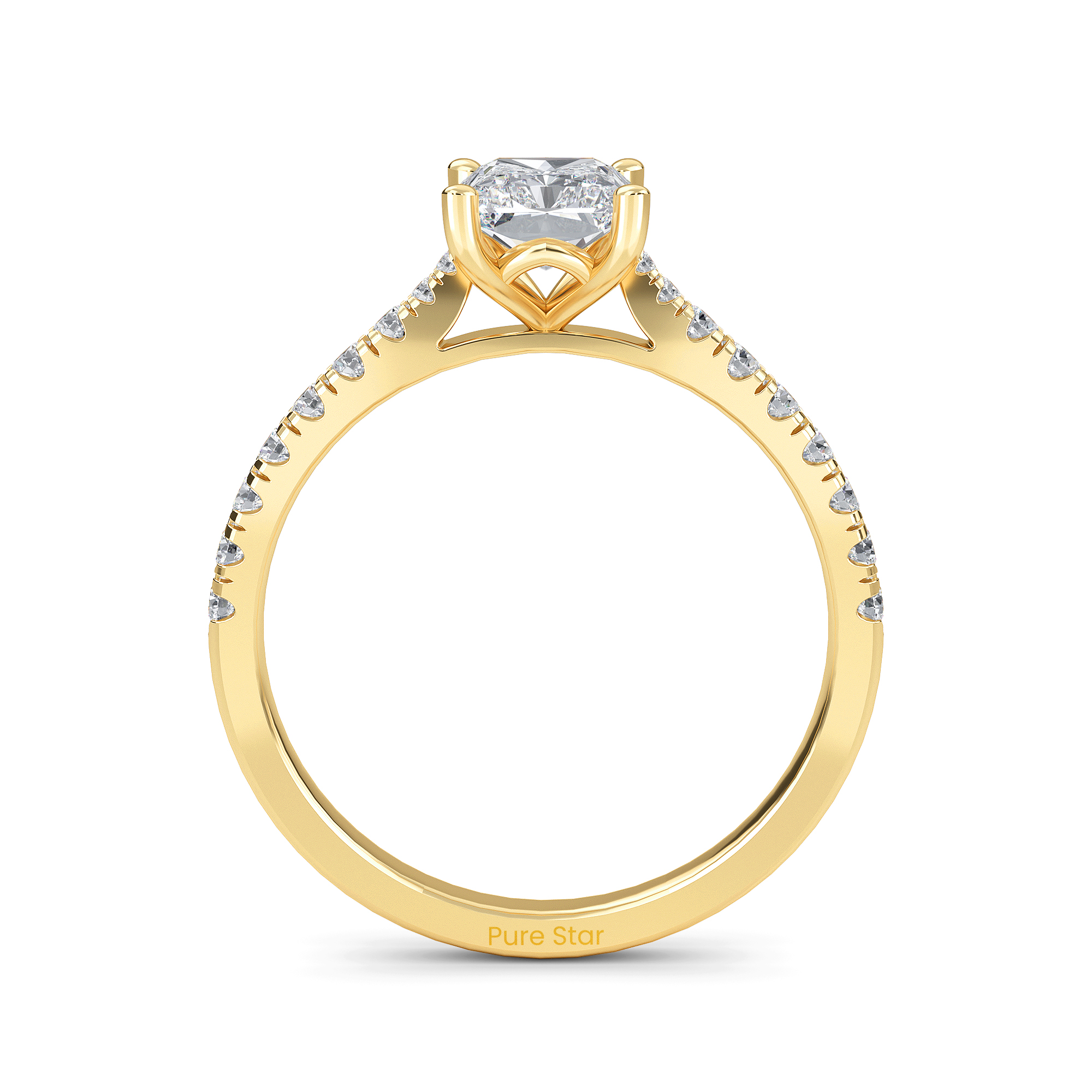 radiant cut diamond engagement rings