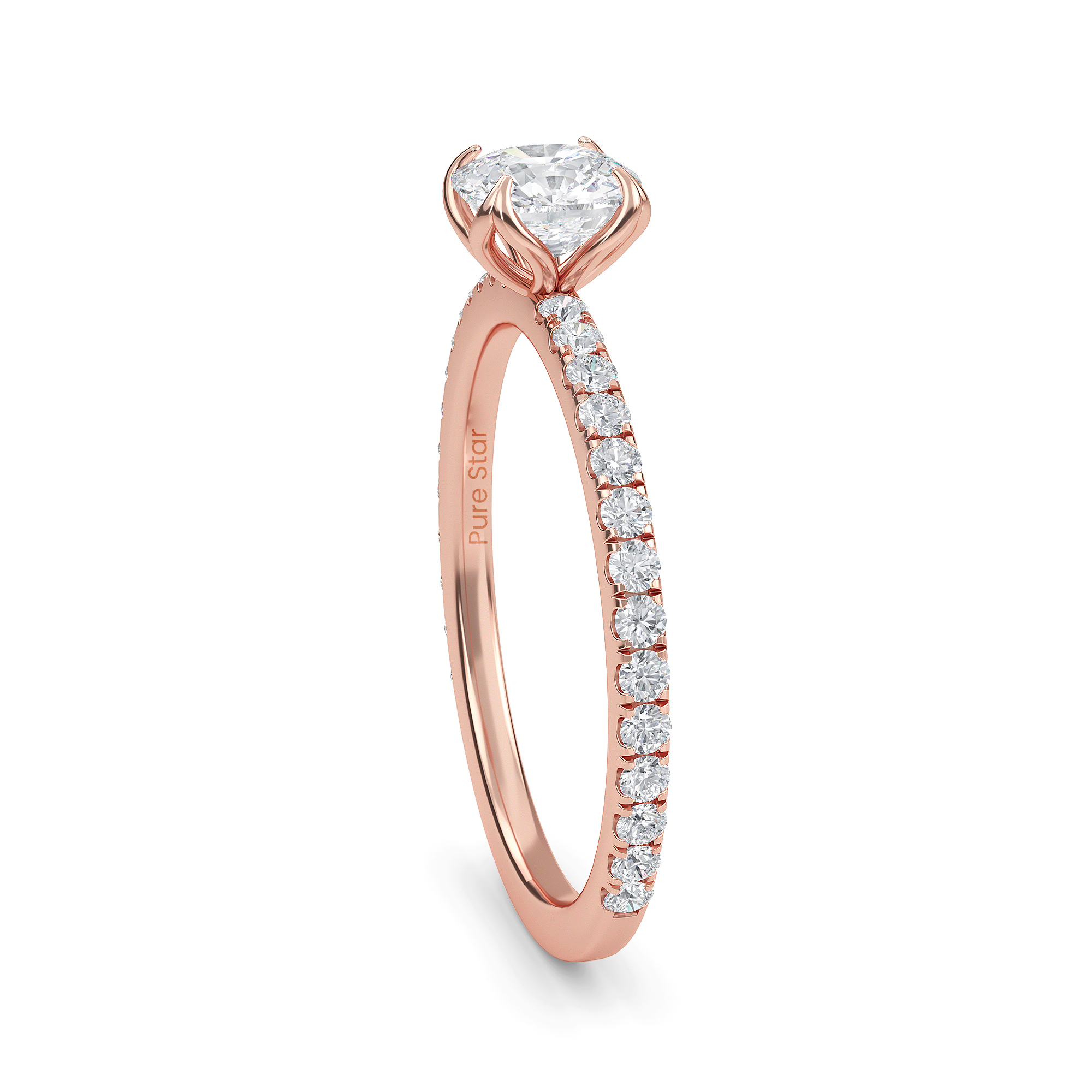 cushion diamond engagement ring