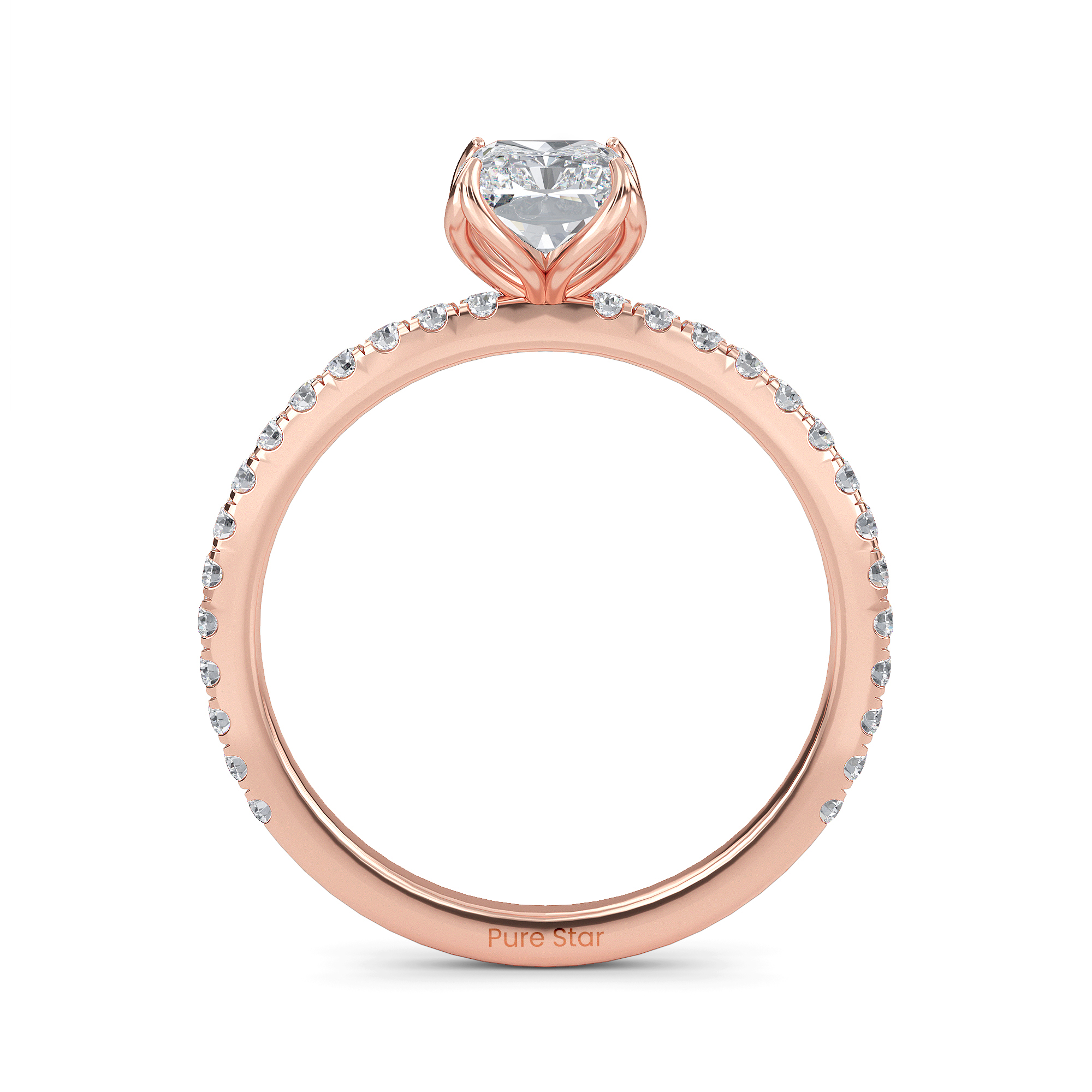 radiant engagement ring