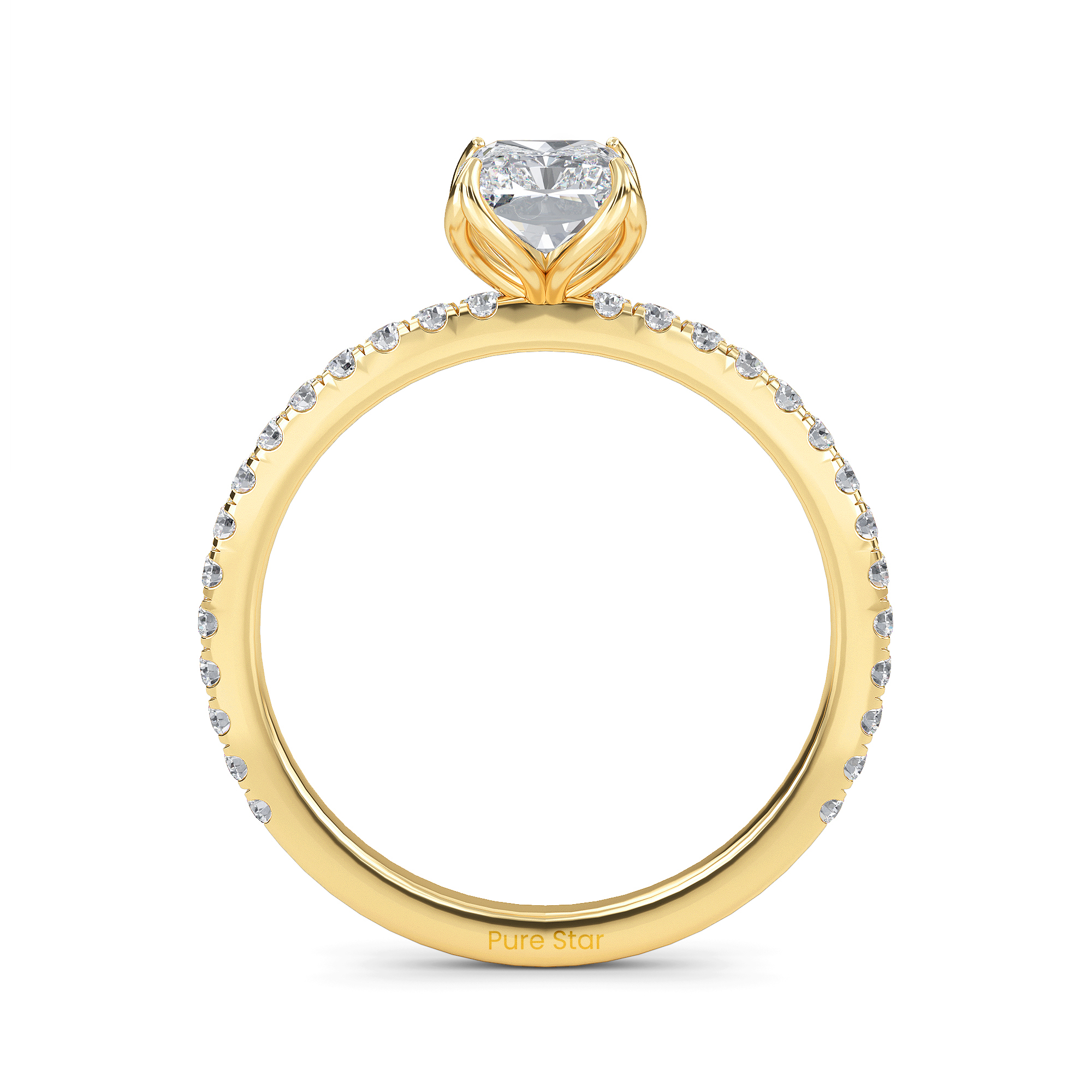 radiant engagement ring