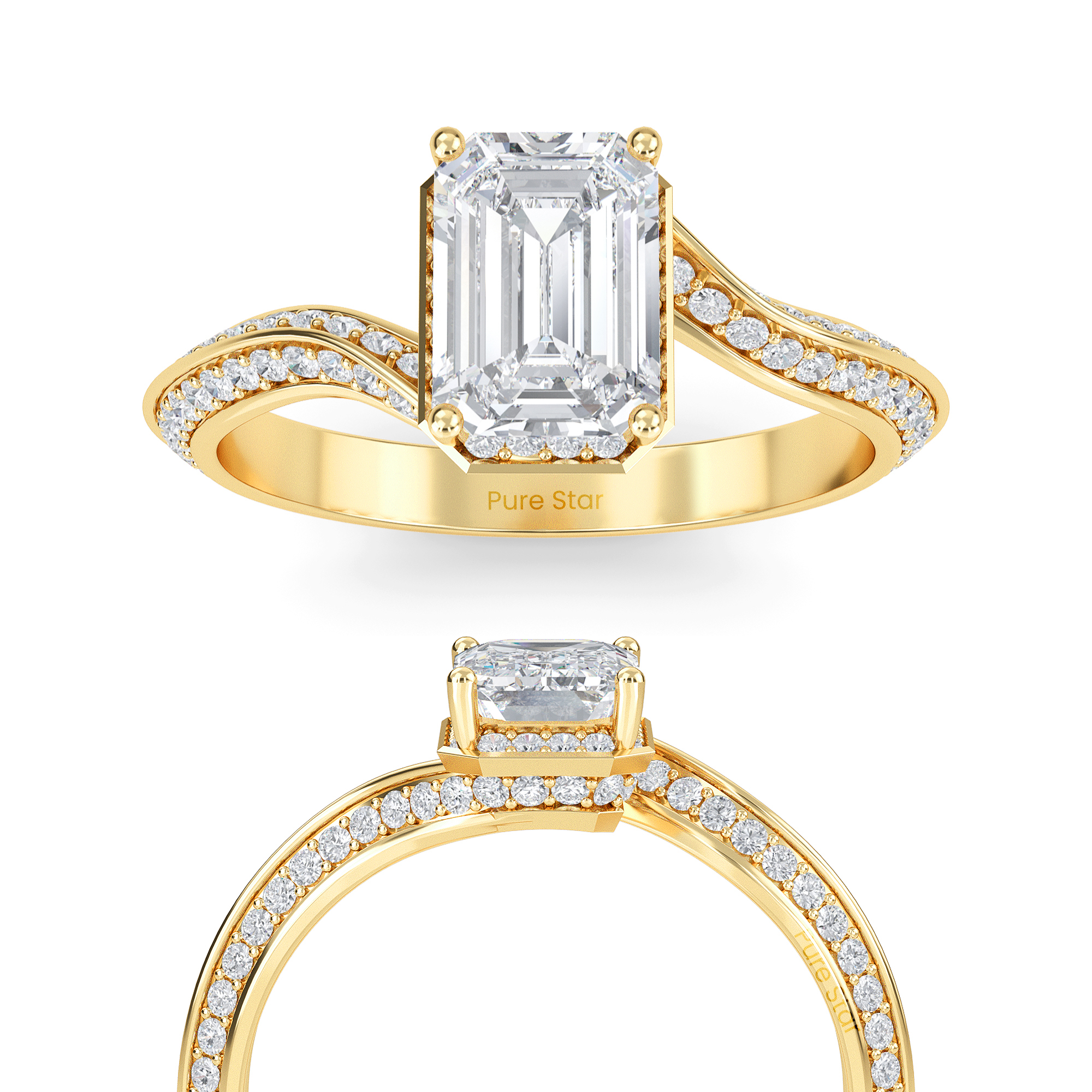 gold diamond wedding rings for women