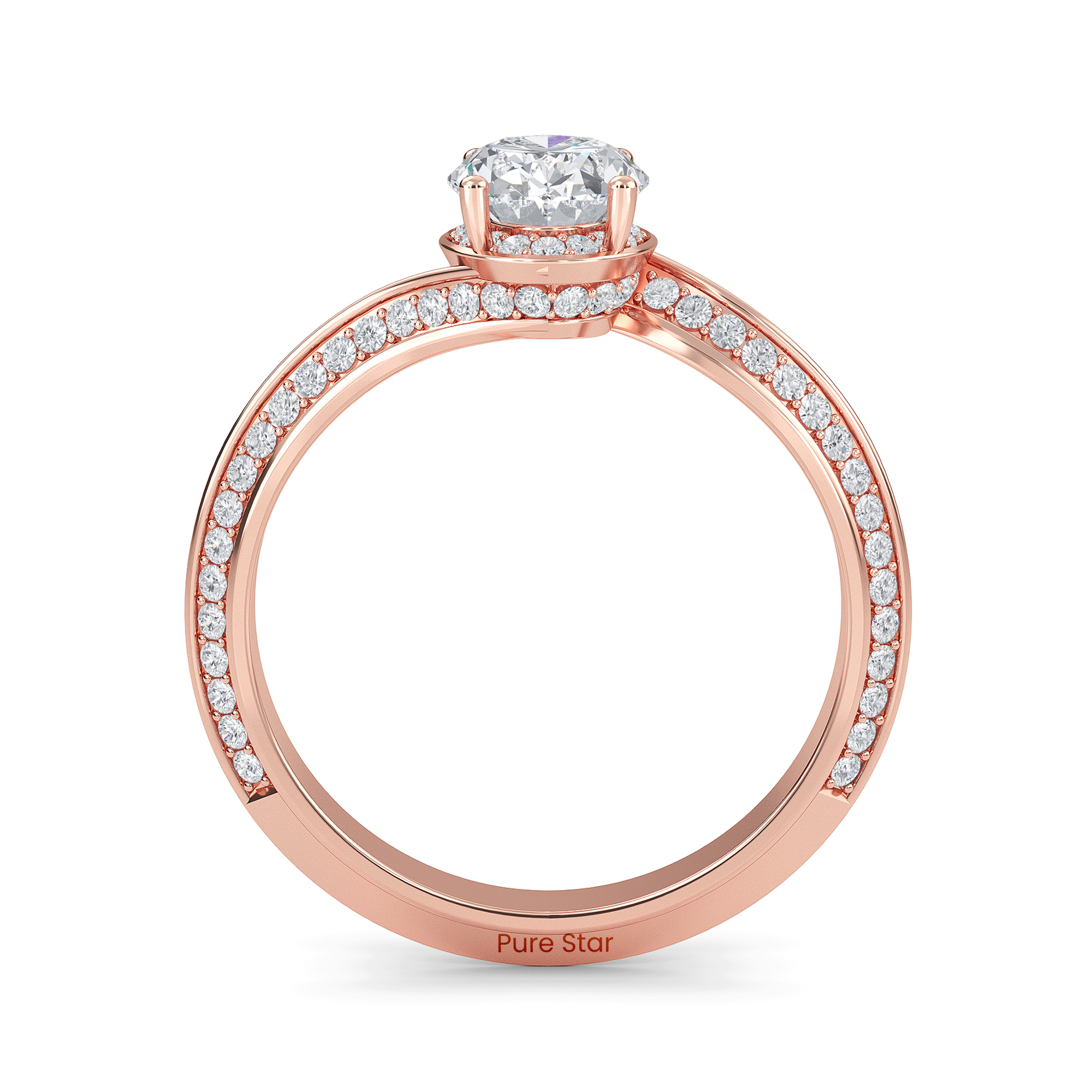 oval diamond wedding ring