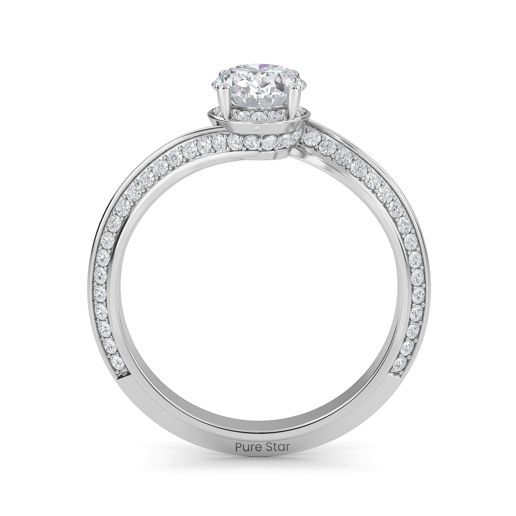 oval diamond wedding ring