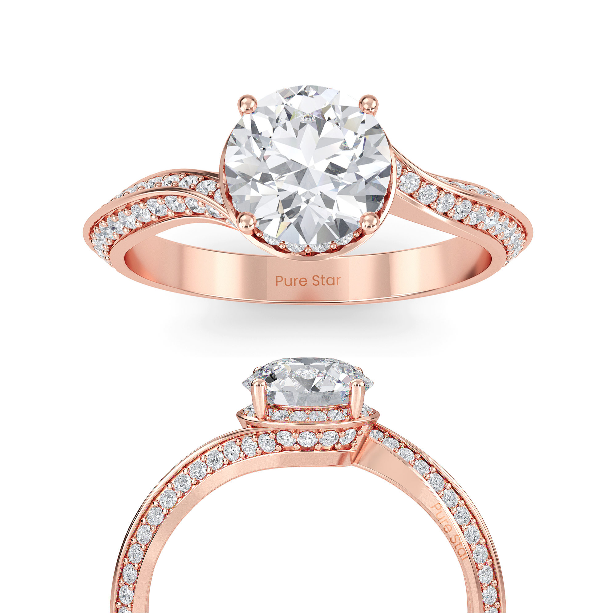 round diamond engagement rings