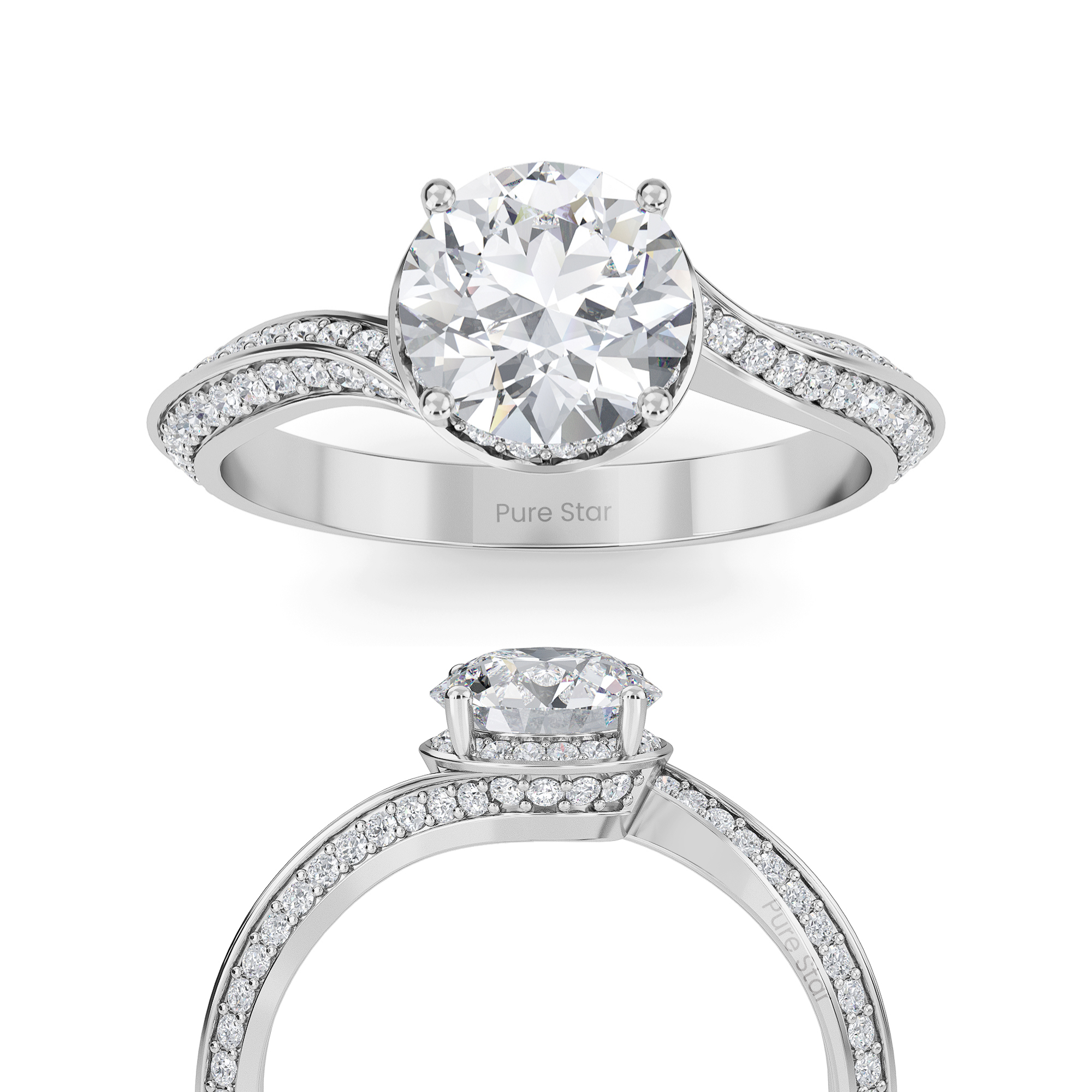 round diamond engagement rings