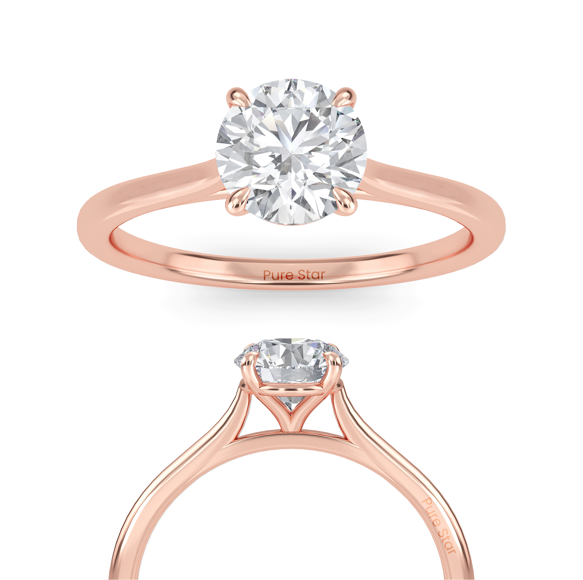 round engagement rings