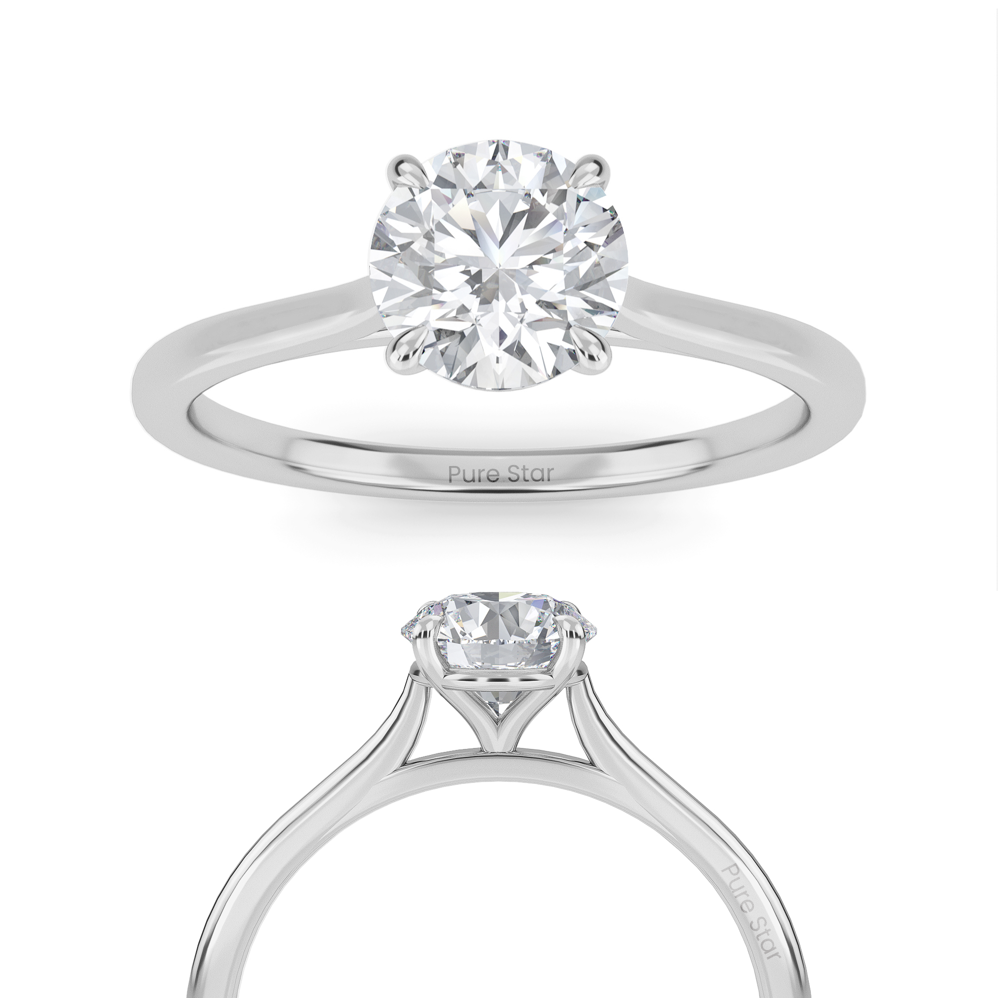 round engagement rings