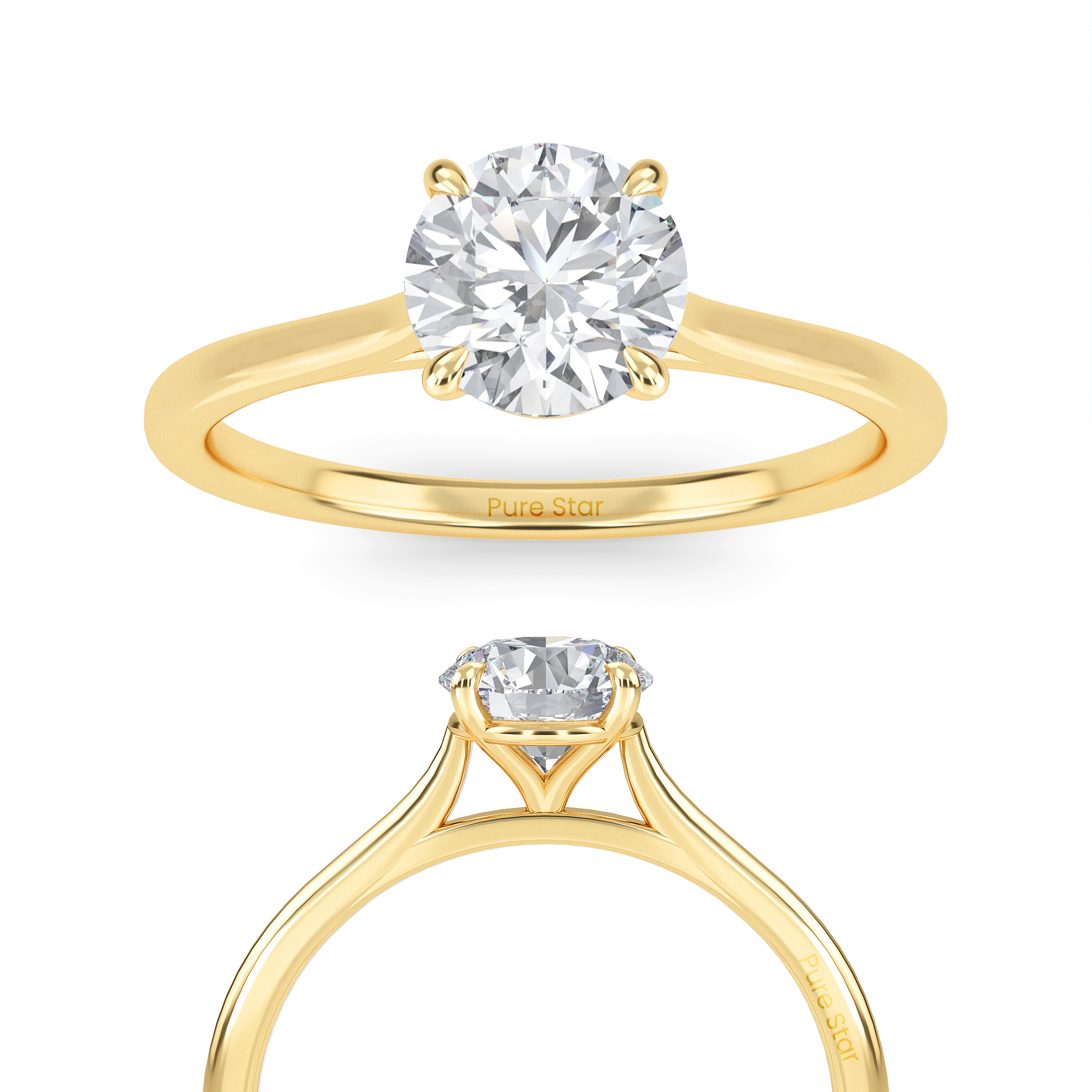 round engagement rings