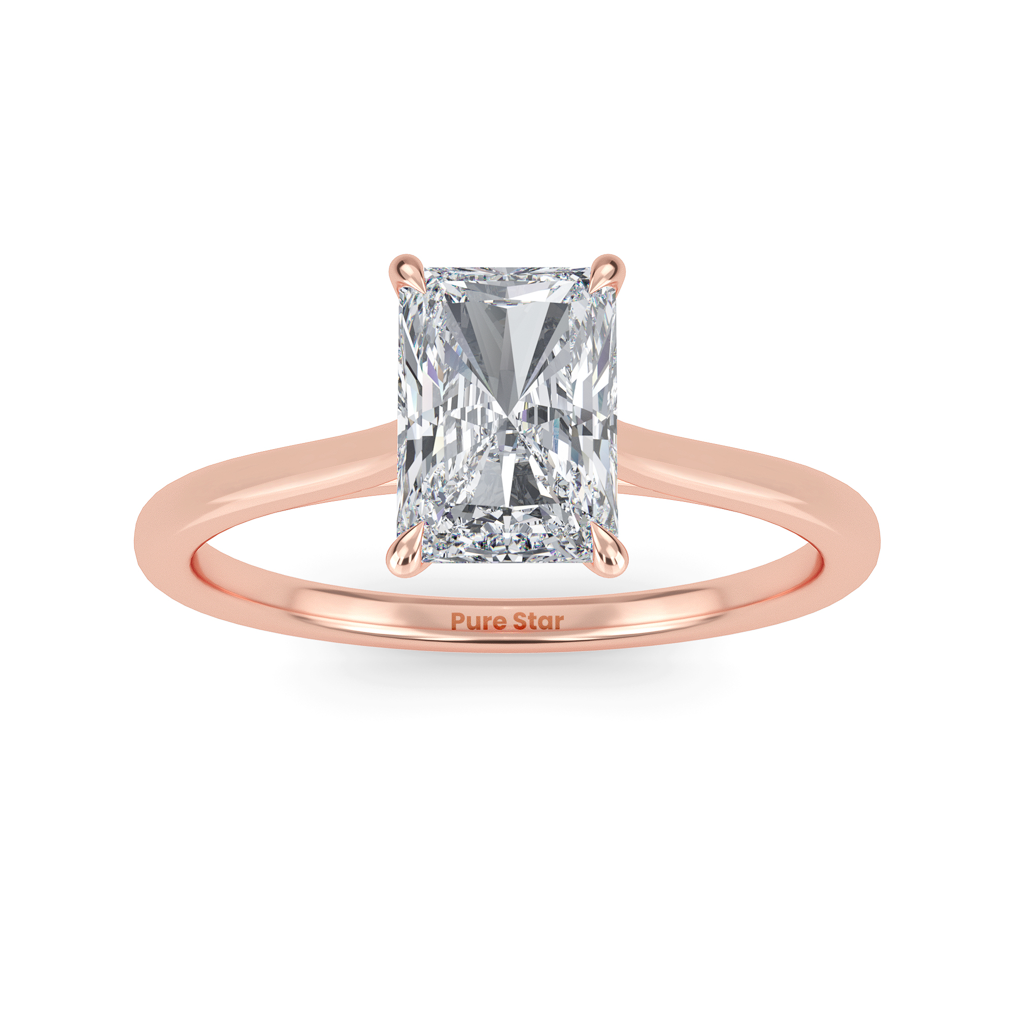 radiant cut diamond ring