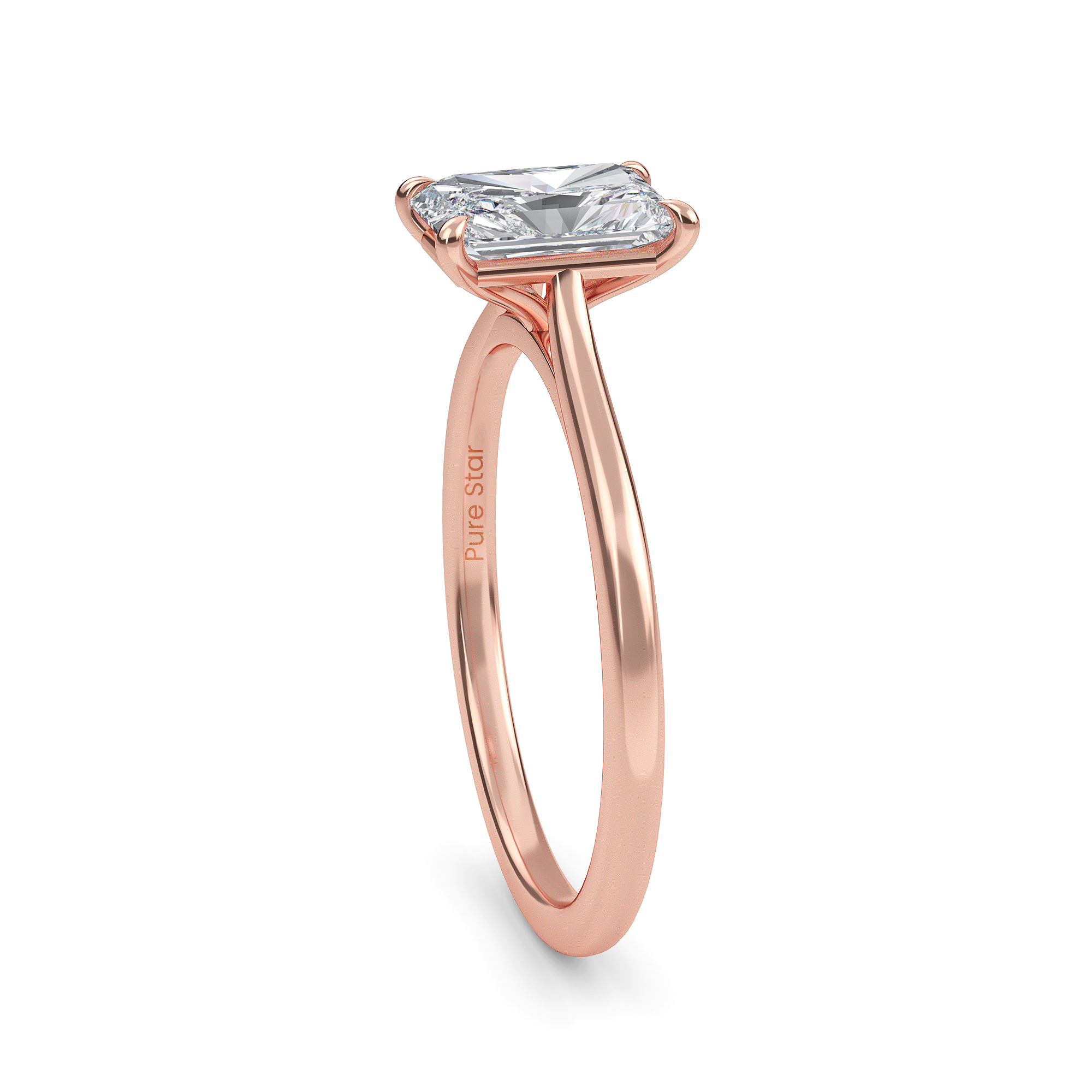 radiant cut diamond ring