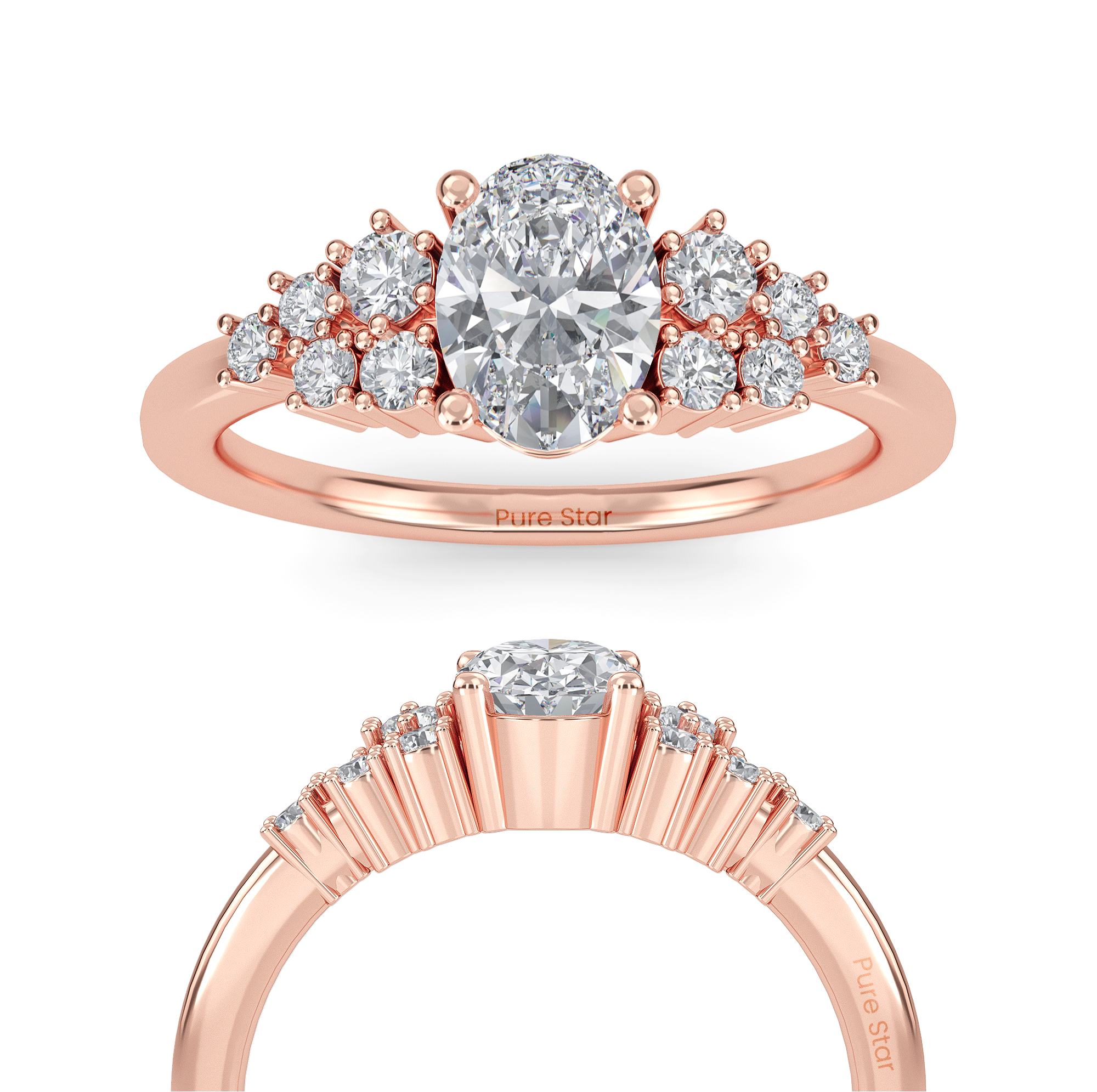 oval cut engagement rings