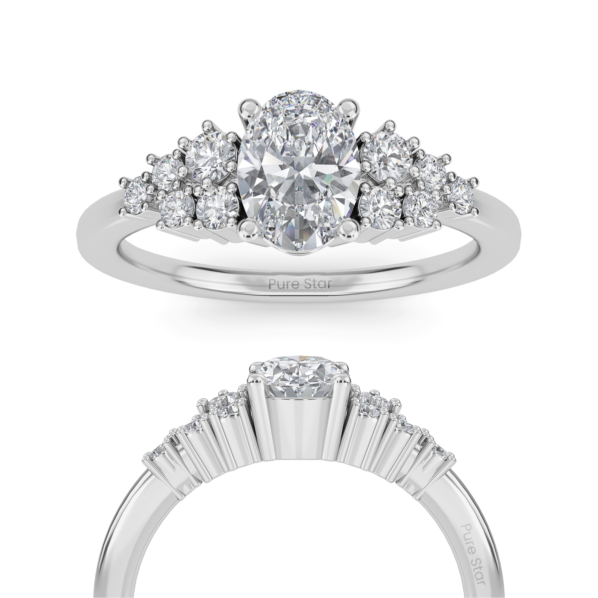 oval cut engagement rings