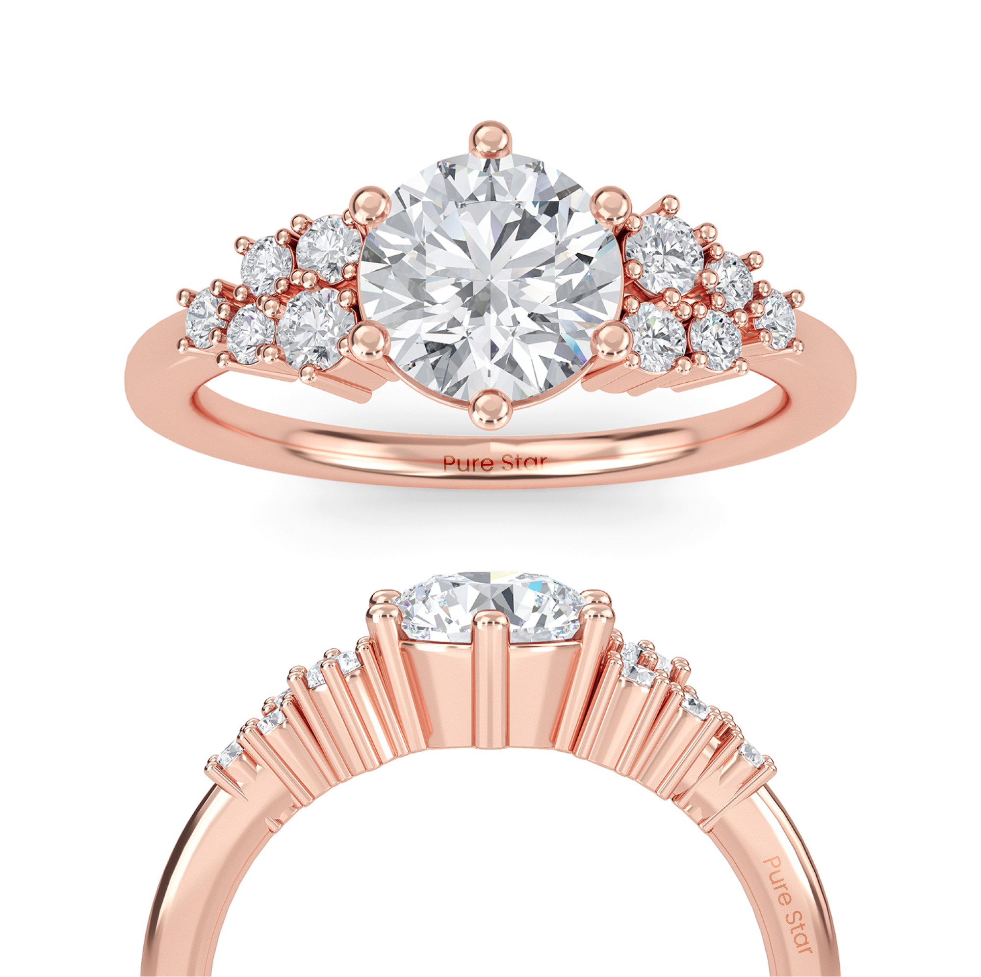 round diamond engagement rings