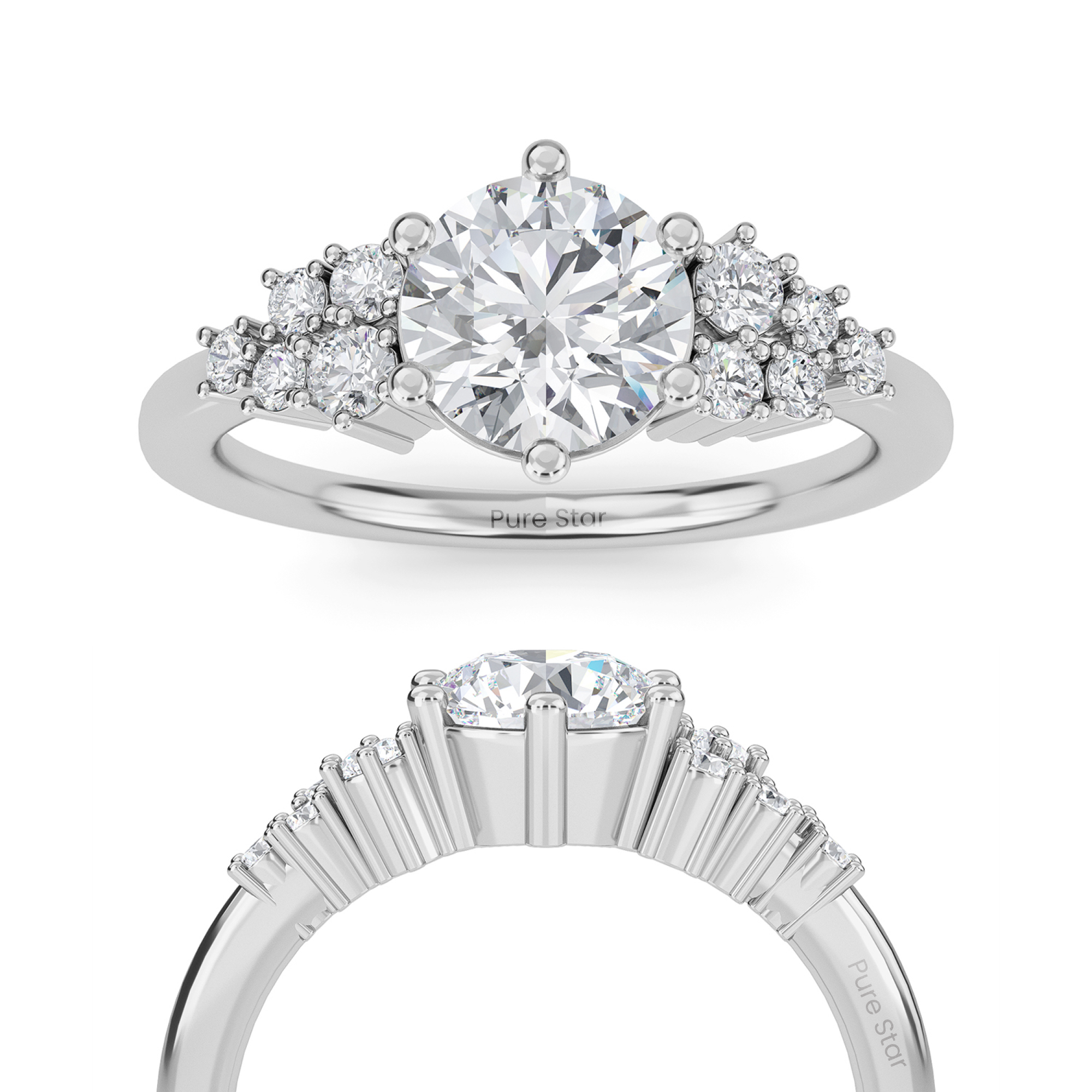 round diamond engagement rings